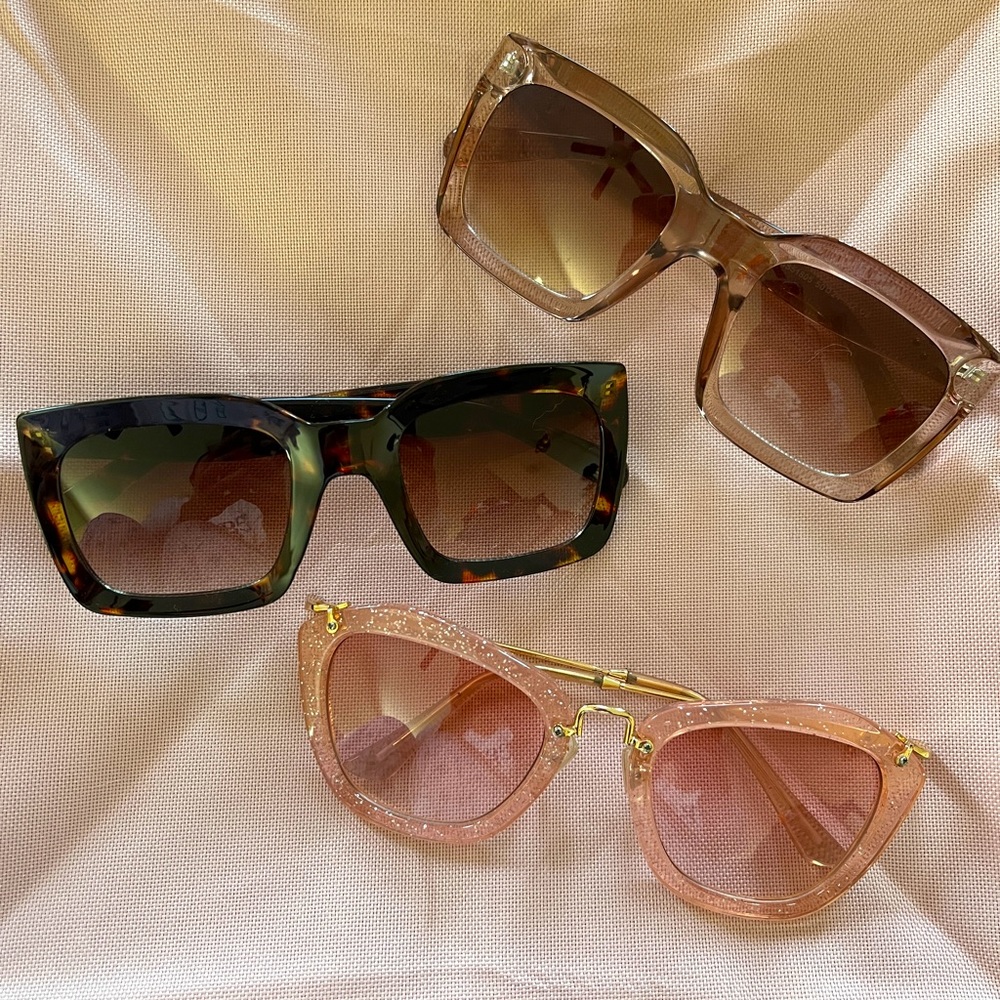 Set of 3 cute sunglasses